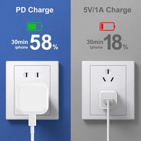2 Pack iPhone 17 16 15 Fast Charger Plug and Cable,USB C Wall Plug with USB C to C Cable Lead Original 1.8M for Apple iPhone 17 Pro Max/17 Pro/17 Air/iPhone 16 Pro/16 Pro Max/15 Plus/15 Pro Max/iPad