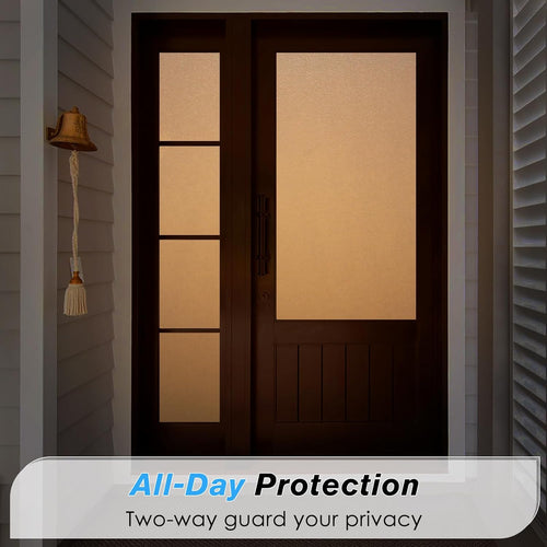 Haton Window Film Privacy Film for Glass Windows Frosted Window Film Frosting 60x200cm, Opaque Window Sticker Self Adhesive Roll UV Block No Glue Static Cling Vinyl Film for Bathroom Home and Office