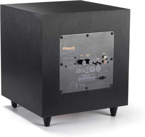 Klipsch Reference R-8SW 8" Surround Subwoofer 150 Watts Peak Power (Brushed Black Vinyl