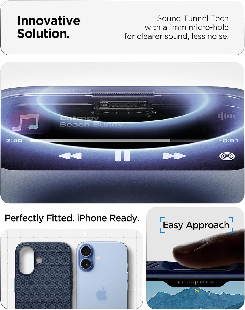 Spigen Liquid Air Case Compatible with iPhone 17 (2025) [Military-Grade Drop Protection] - Navy Blue