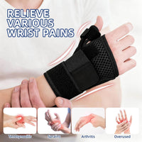 Thumb Splint Support Adjustable Immobiliser for Arthritis & Carpal Tunnel Black Universal