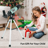 Mijiao Telescope for Kids, Astronomical Telescope Zoom 90X HD Outdoor Monocular Space Telescopes Portable Refractor Spotting Scope With Tripod, Telescopes for Adults, Kids and Beginner