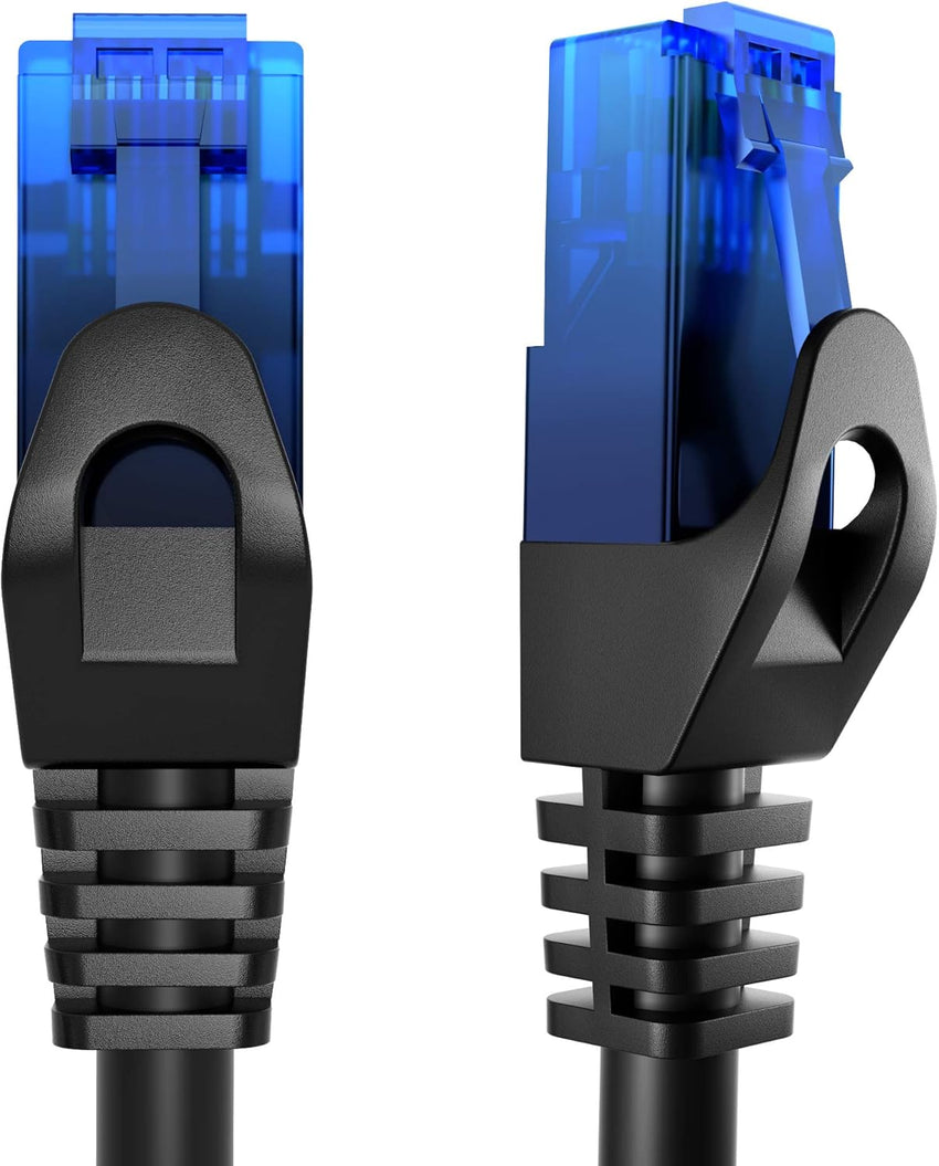 KabelDirekt â Network Cable 5Gbps â 100ft, Black | The Ethernet cord transmits the maximum fiber-optic speed offered by your internet provider