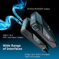 SMALLRIG Base Battery CB75 73.8Wh 65W USB-C Power Bank Dual D-Tap 5-Port 73.8Wh