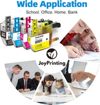 JoyPrinting LC-421 Ink Cartridges for Brother LC421 LC-421 Ink Cartridges Multipack for Brother DCP-J1050DW MFC-J1010DW DCP-J1140DW (1 Black,1 Cyan,1 Magenta,1 Yellow, 4-Pack)