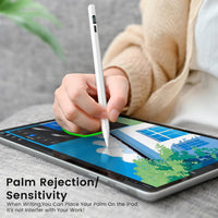 Stylus Pen for Ipad,Ipad Pencil for 2018-2024- Ipad Pen 3X Faster Charge/Work 11H with Palm Rejection/Tilt Sensitivity for iPad Pro 11/12.9/13'', iPad 6-10,iPad Air 11/13'',3-5,iPad Mini 5/6 (white)