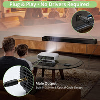 AD Converter Analog-to-Digital 192kHz 3.5mm to Optical SPDIF Toslink with Cables â with Cables