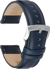 Leather Watch Strap Quick Release Top Grain Replacement for Men & Women 18/19mm
