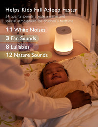 Momcozy White Noise Machine for Baby Sleeping 34 Soothing Sounds & Night Light