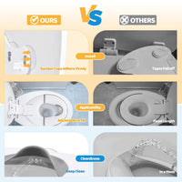 Foldable Toilet Seat for Children Portable with Soft Rubber Barrier â White
