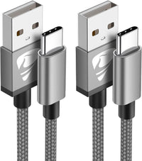 Yosou USB C Charger Cable 2M 2Pack USB A to USB C Type C Charger Fast Charging 3A Lead Braided for Samsung Galaxy S22 S21 S20,Pixel 8 7 6,PS5,Switch
