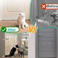 Carpet Protector Mat for Pets Anti-Scratch Under Door Cat Scratch Guard â Silver 3.6FT