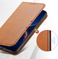 DENDICO Case for Nokia G60 5G, Classic PU Leather Magnetic Wallet Case, Flip Folio Protective Phone Cover Compatible with Nokia G60 5G, Light Brown