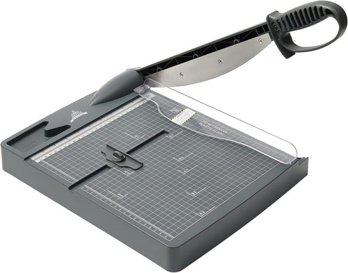 JIELISI Heavy Duty Guillotine Paper Trimmer Cutting Performance up to 30 Sheets,12 Inch Cut Length Guillotine Manual Paper Cutter with Safety Guard and Blade Lock