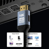 Ultra High Speed HDMI Cable 3m 96Gbps 16K@60Hz eARC HDR10+ HDCP 2.3 â 3m