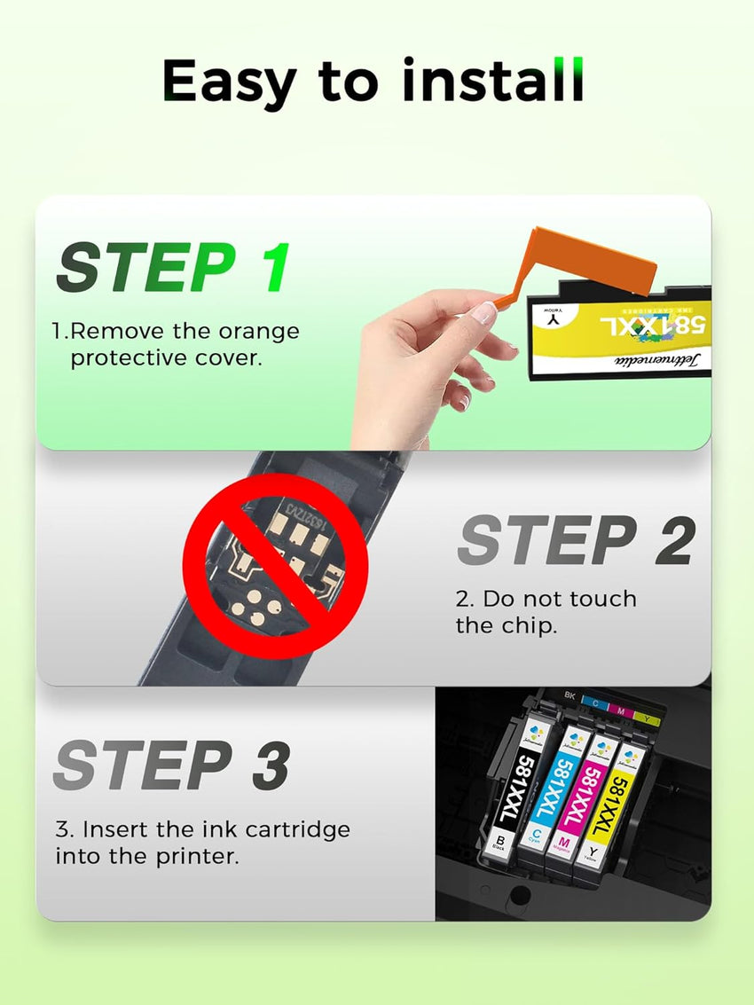 Jettruemedia 12-Pack 580XXL 581XXL Ink Cartridges for Canon PGI-580XL CLI-581XL PGI-580 CLI-581 Ink Compatible with Canon Pixma TS6151 TS6150 TS6250 TS6251 TS6350 TS6351 TS705 TS8350 TR7550 TR8550
