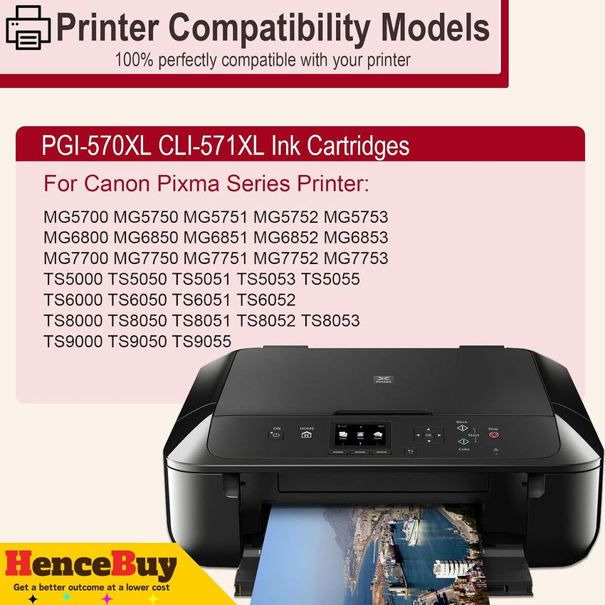15 pack 570 571XL CLI 571XL Ink Cartridges Compatible for Canon 570 571