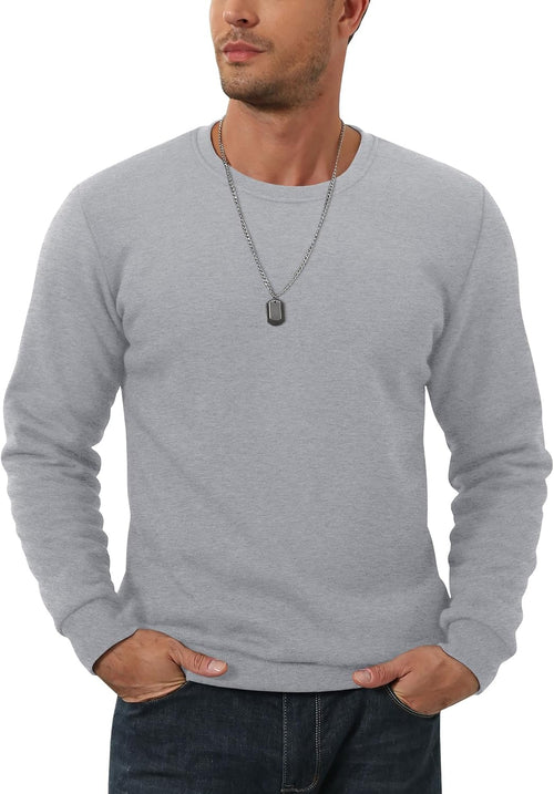 Men's Sherpa Fleece Lined Pullover Sweatshirt Winter Warm XXL