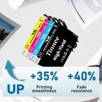 Tinnee Compatible for Epson XP2200 Ink Cartridges Epson XP 3205 Ink Cartridges for Expression Home XP-2200 XP-2205 XP-3200 XP-3205 XP-4200 XP-4205 Workforce WF-2910 WF-2930 WF-2935 WF-2950