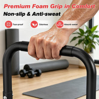 RELIFE Dip Station Adjustable Height Calisthenics Bar â Black