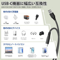 Magnetic USB-A to USB-C Cable 1m 3A Braided Coiled Fast-Charge Data Cord â Black