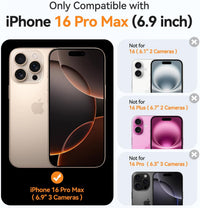 CANSHN Magnetic for iPhone 16 Pro Max Case Clear, Upgraded [Full Camera Protection] [Compatible with Magsafe] Non-Yellowing Protective Shockproof Bumper Phone Case 6.9 inch - Clear