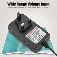 21V 2A AC/DC Power Supply Adapter, 100V-240V Lithium Battery Charger Converter 5.5 x 2.5mm Tip, Safe Drills Power Tools Battery Charger, Fast for Charging(UK) (2)