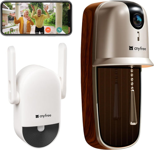 Video Doorbell Camera Wireless Battery and Solar Powered,Doorbell Wireless with Chime No Monthly Fee,Supports 2.4/5GHz Wifi,Two Way Audio,PIR Motion Detection,Instant Alerts,SD Card & Cloud Storage