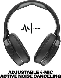 Skullcandy Hesh ANC Wireless Over-Ear Bluetooth Headphones, GRADE C Active Noise Cancelling, Up to 22 Hrs Battery, Foldable Lightweight Design, Microphone for iPhone Android - True Black