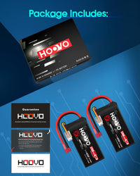 LiPo Battery 2200mAh 11.1V 50C SoftCase 3S for RC Vehicles (2 Pack) T-Plug