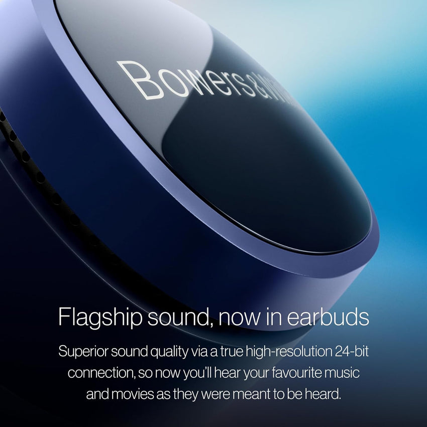 Bowers & Wilkins Pi8 True Wireless Noise Cancelling Earbuds with Bluetooth aptX, 24-bit Wireless Connection, Audio Retransmission, and 6 Built-in Microphones - Jade Green