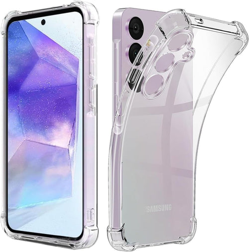 NWNK13 For Galaxy A26 5G / A17 Crystal Clear Shockproof Phone Case, Soft TPU Bumper Silicone Anti-Scratch Protective Transparent Phone Cover for Samsung A26/A17