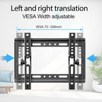 JXMTSPW Tilt TV Wall Bracket for 14-42 inch LCD LED OLED Flat Curved TVs up to 25kg,Low Profile Tilt TV Bracket Max VESA: 200x200mm 16 19 22 24 32 36 40" Ultra Slim Television Mount