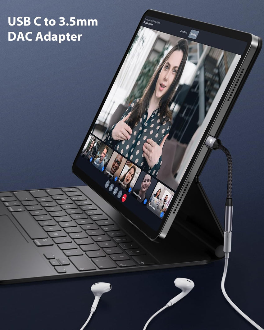 Stouchi USB C to 3.5mm Jack, Type C to Headphone Adapter Aux Digital Audio Earphone Adaptor,Audio Dongle,Hi-Res DAC Chip,Compatib wit i-Phone 17/16/15 Pro/Max,Samsung Galaxy S25 S24 S23,Pixel8,Pad Pro