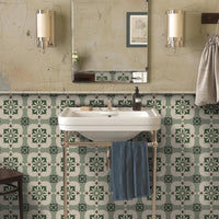 Vinyl Flooring Self Adhesive Floor Tiles Sticker Peel and Stick Vinyl Flooring Planks for Kitchen Living Room and Bathroom Floor, Sage Green