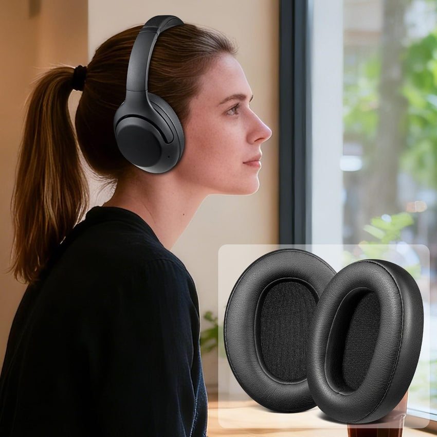 SOULWIT Earpads for Sony WH-XB900N (Not Fit WH-XB910N) - Black | Also for WH-CH710N/WH-CH720N/WH-RF400/MDR-RF895RK Headphones