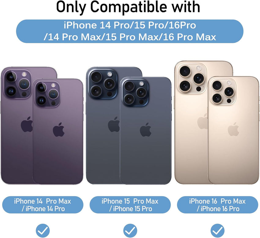ivoler 4-Pack Camera Lens Protector for iPhone 14 Pro Max /15 Pro Max/ 16 Pro Max 6.9'',iPhone 15 Pro/14 Pro 6.1'' /16 Pro 6.3 ''Tempered Glass Camera lens Screen Protector Camera Cover Case Friendly