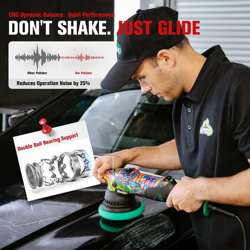 Dual Action Car Polisher 1000W DA Buffer Sander P1