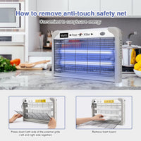 Mafiti Fly Killer,Electric Insect Killer Indoor Mosquito Zapper Attracting Flies with UV Light 20W for Kitchen,Home,Indoor Garden Yard Commercial or Domestic Usage