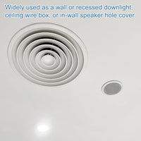 PATIKIL 100mm Metal Ceiling Hole Cover Plate Decorative Cap Access Panel â Matte White