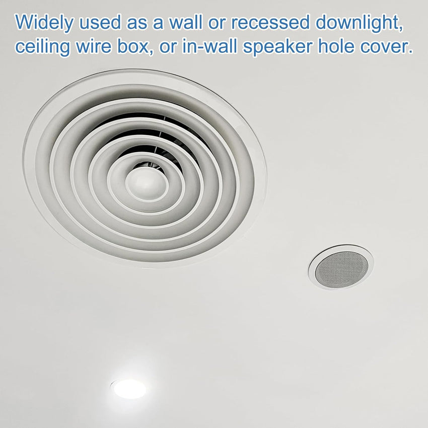 PATIKIL 100mm Metal Ceiling Hole Cover Plate Decorative Cap Access Panel â Matte White
