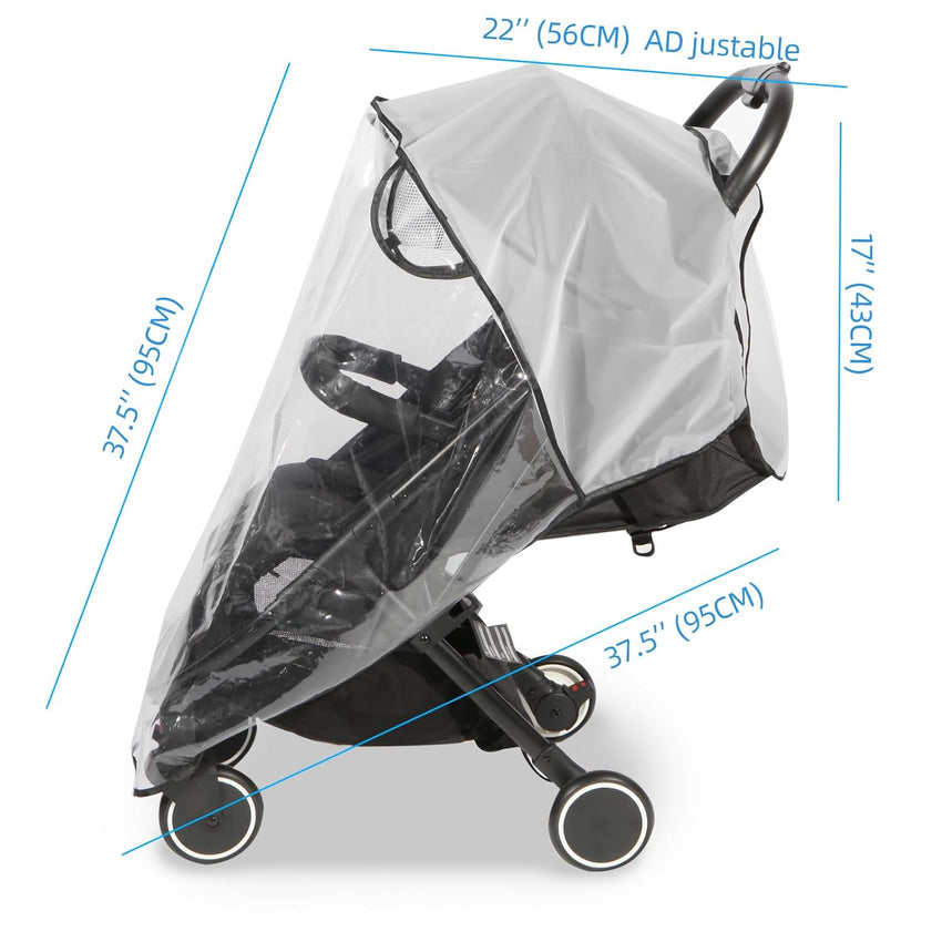 Universal Rain Cover for Pushchair,Pram Rain Cover,Rain Cover for Pram,Travel Weather Shield for Windproof, Waterproof, Protect from Sun Dust Snow