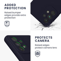 kwmobile Case Compatible with Samsung Galaxy A53 5G Case - TPU Silicone Phone Cover with Soft Finish - Deep Ocean