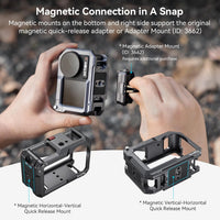 SMALLRIG Action 3/4 Camera Cage with Cold Shoe and 1/4"-20 Threaded Holes Aluminium