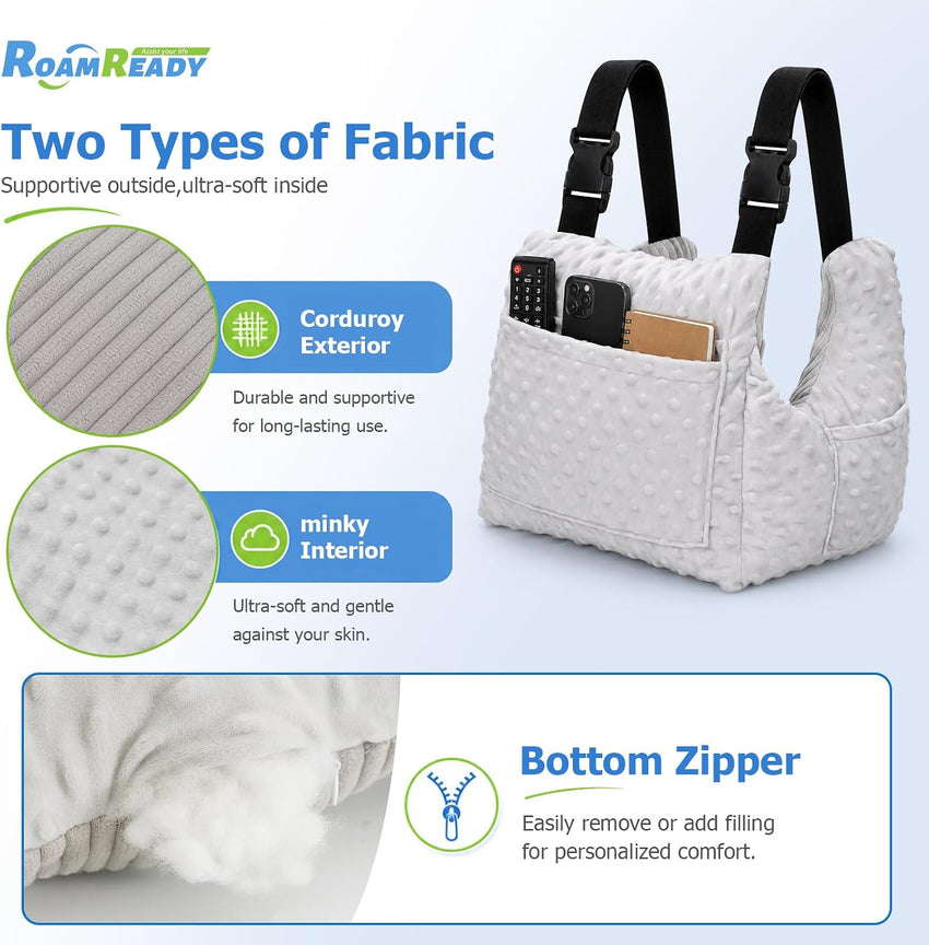Mastectomy Pillow Post Surgery Recovery Supplies â Breast Surgery Support â Gray