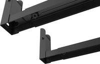 Part King Heavy Duty Black Universal Wall Mounting Shelf Bracket with Adjustable Arms 325-492mm