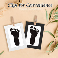 Baby Hand & Footprint Kit with Ink Pads, Photo Frames Ã¢ÂÂ Black