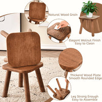 YOUEON Small Wooden Stool, 24 cm Non-Slip One Step Stool for Adults Kids, Holds up to 300 Lbs, Portable & Sturdy, Small Footstool for Bedroom, Bathroom, Kitchen, Easy to Assemble