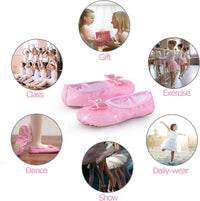 Girls' Ballet Shoes Split-Sole Glitter Flats Dance Shoes â Multicolour Toddler