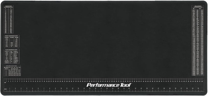 Performance Tool Neoprene Work Mat Chemical Resistant with Ruler â 16 x 35.75in